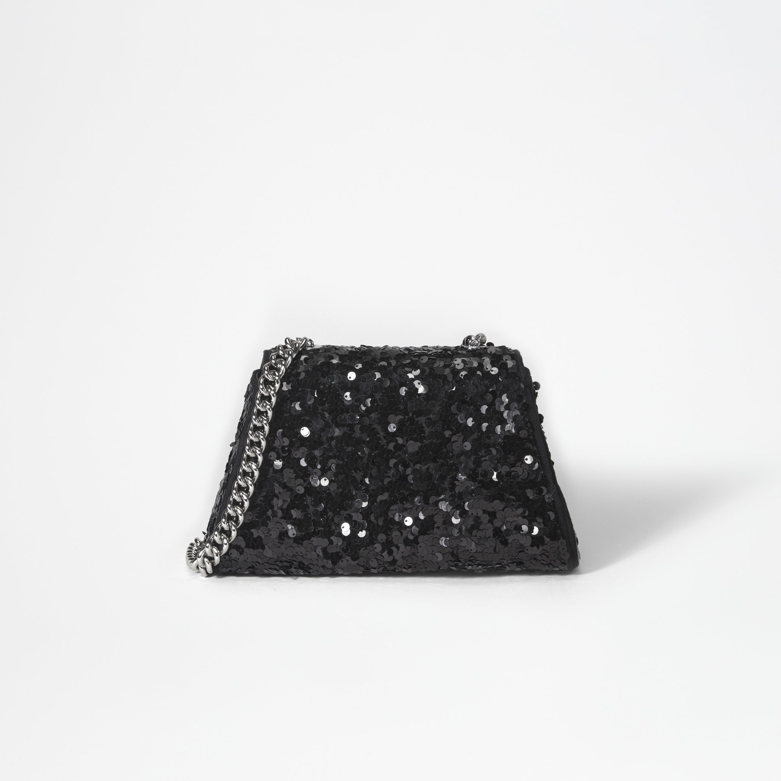 Black Sequin Bow Mini Shoulder Bag – self-portrait