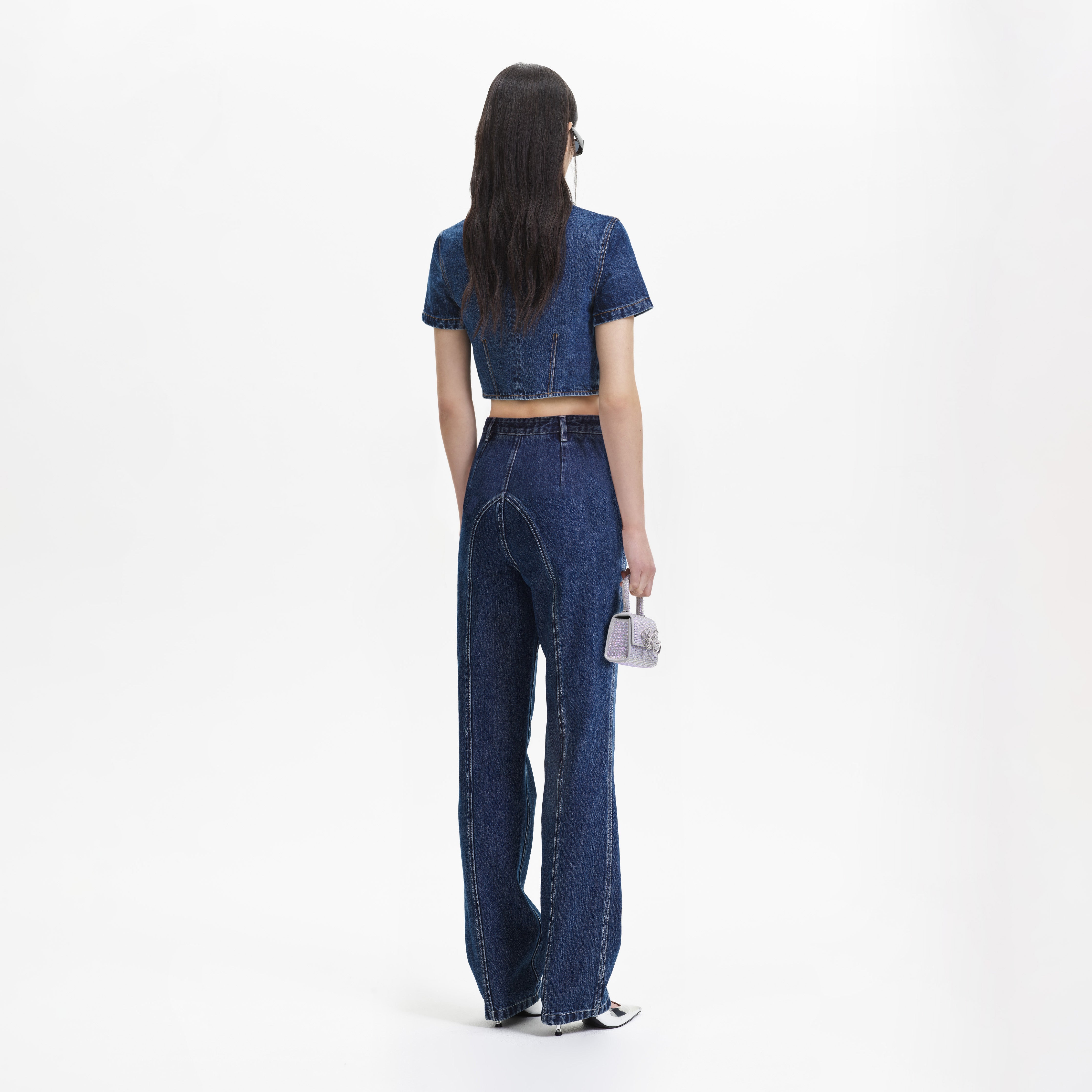 Blue 2024 stitch jeans