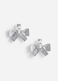 Small Crystal Bow Earrings