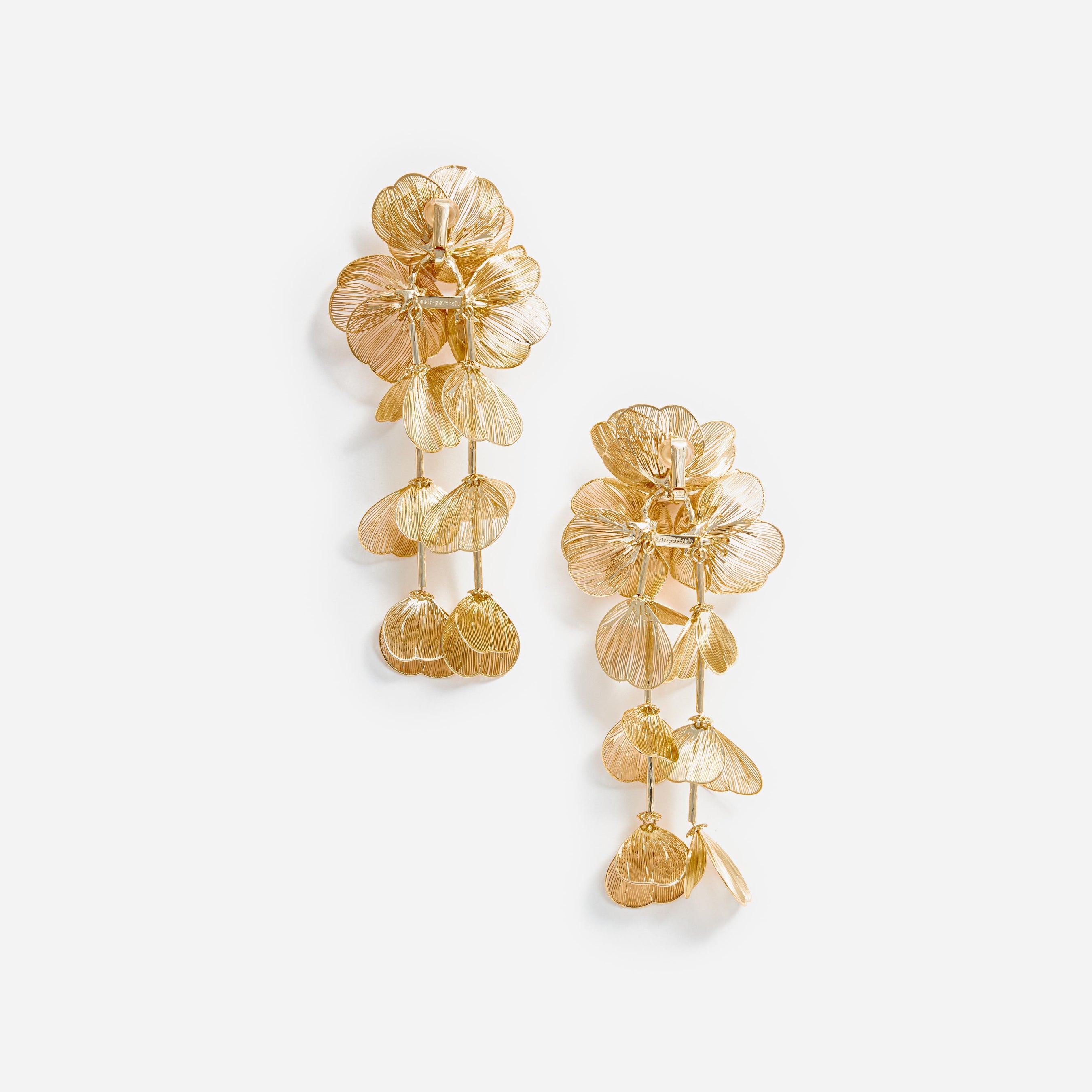 Gold Floral Earrings