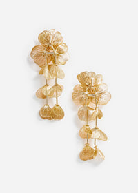 Gold Floral Earrings