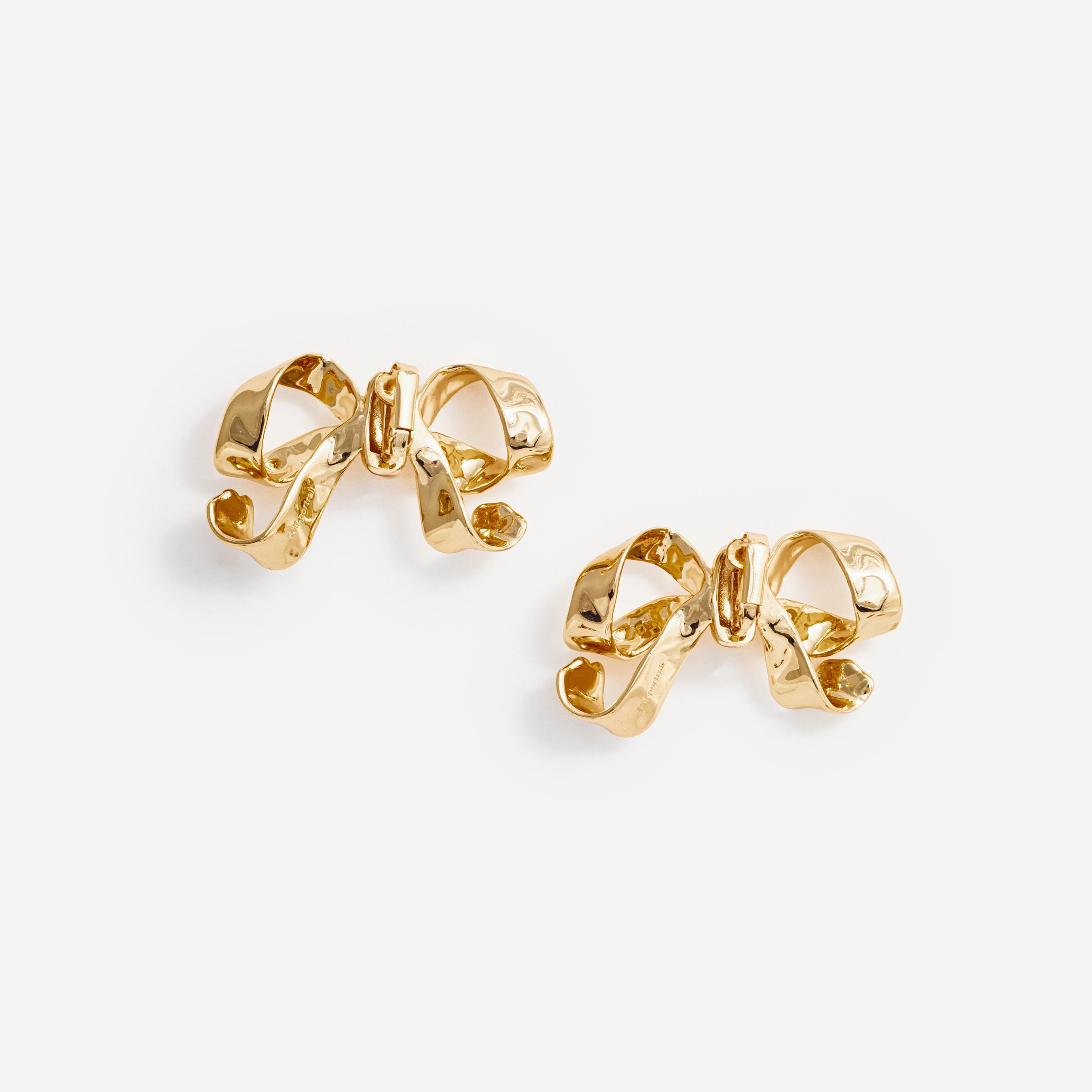 Gold Bow Earrings