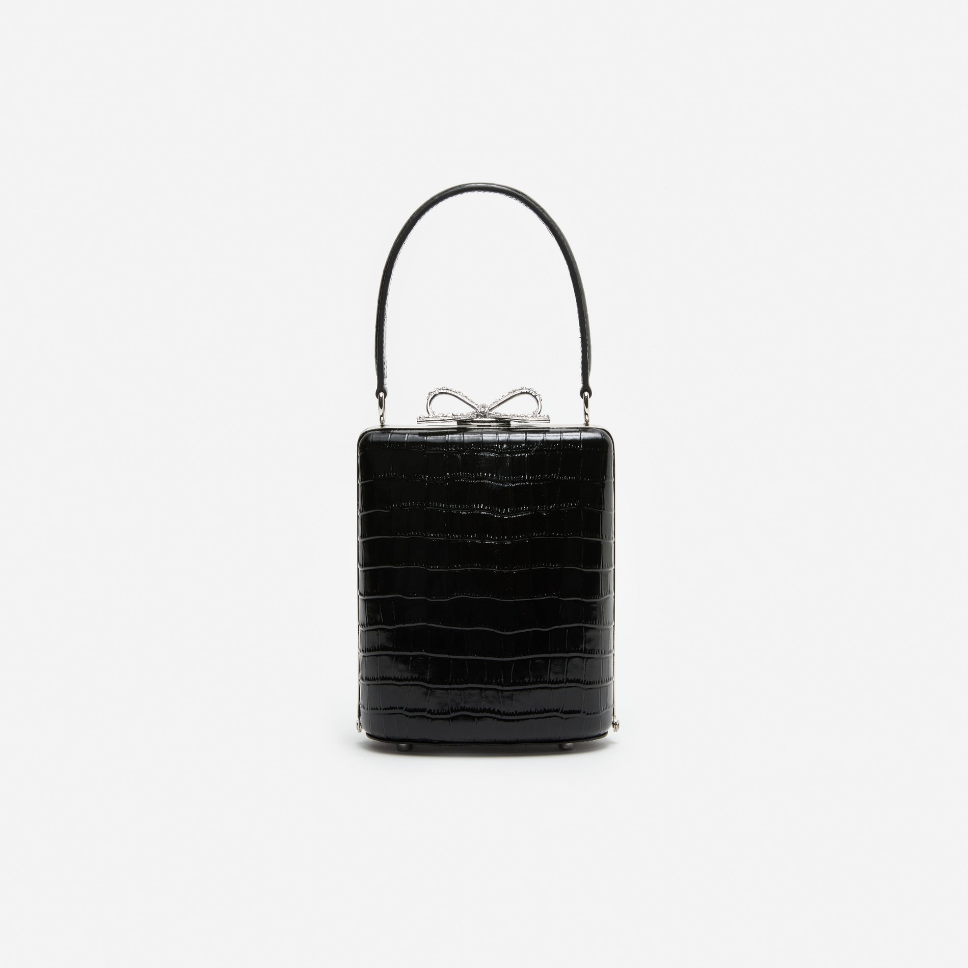 Black Croc Mini Bag
