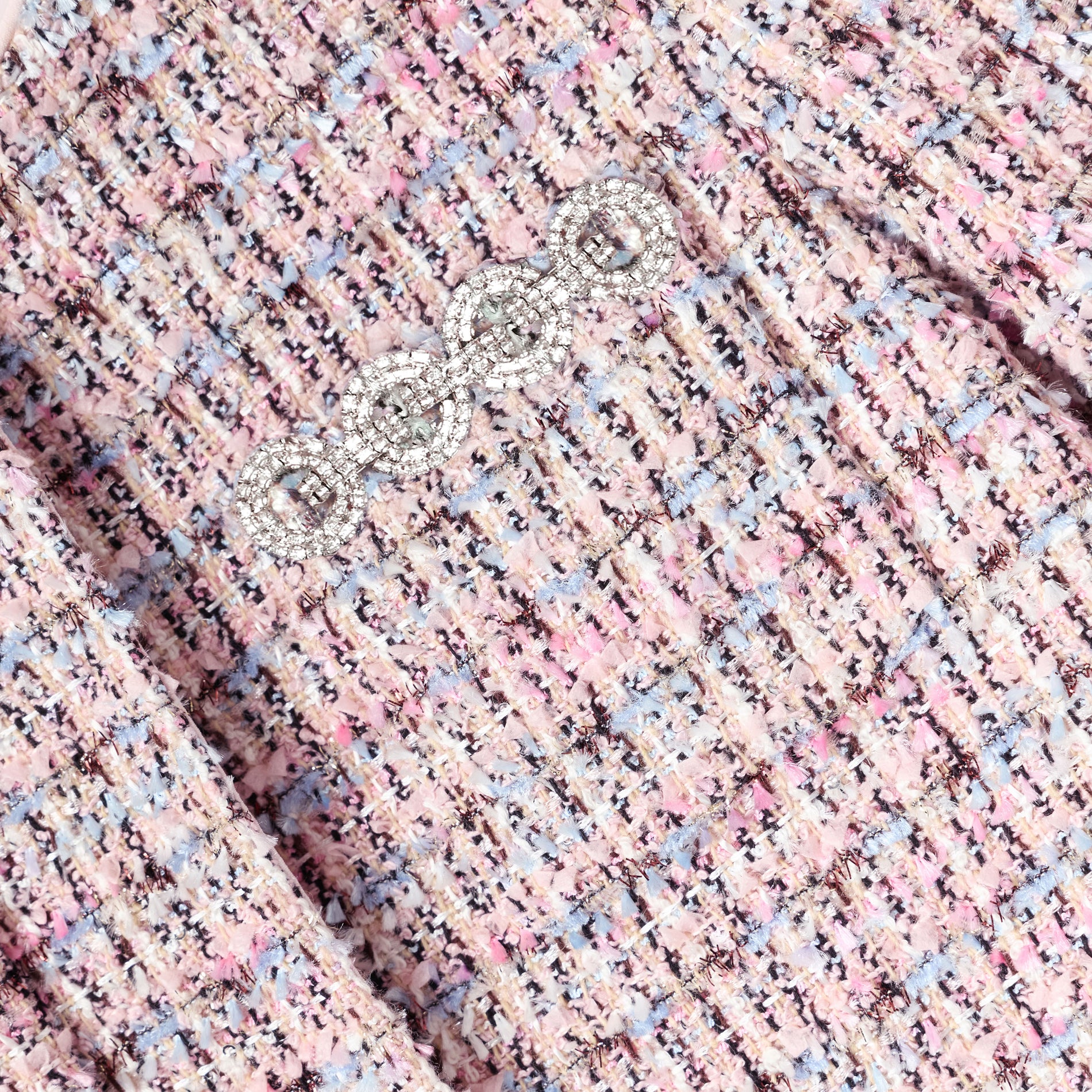 Pink Boucle Fur Jacket