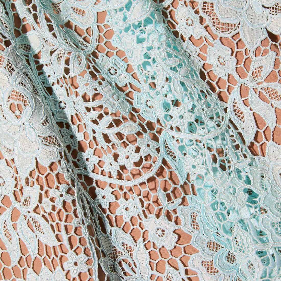 Cream Cord Lace Diamante Midi Dress – self-portrait