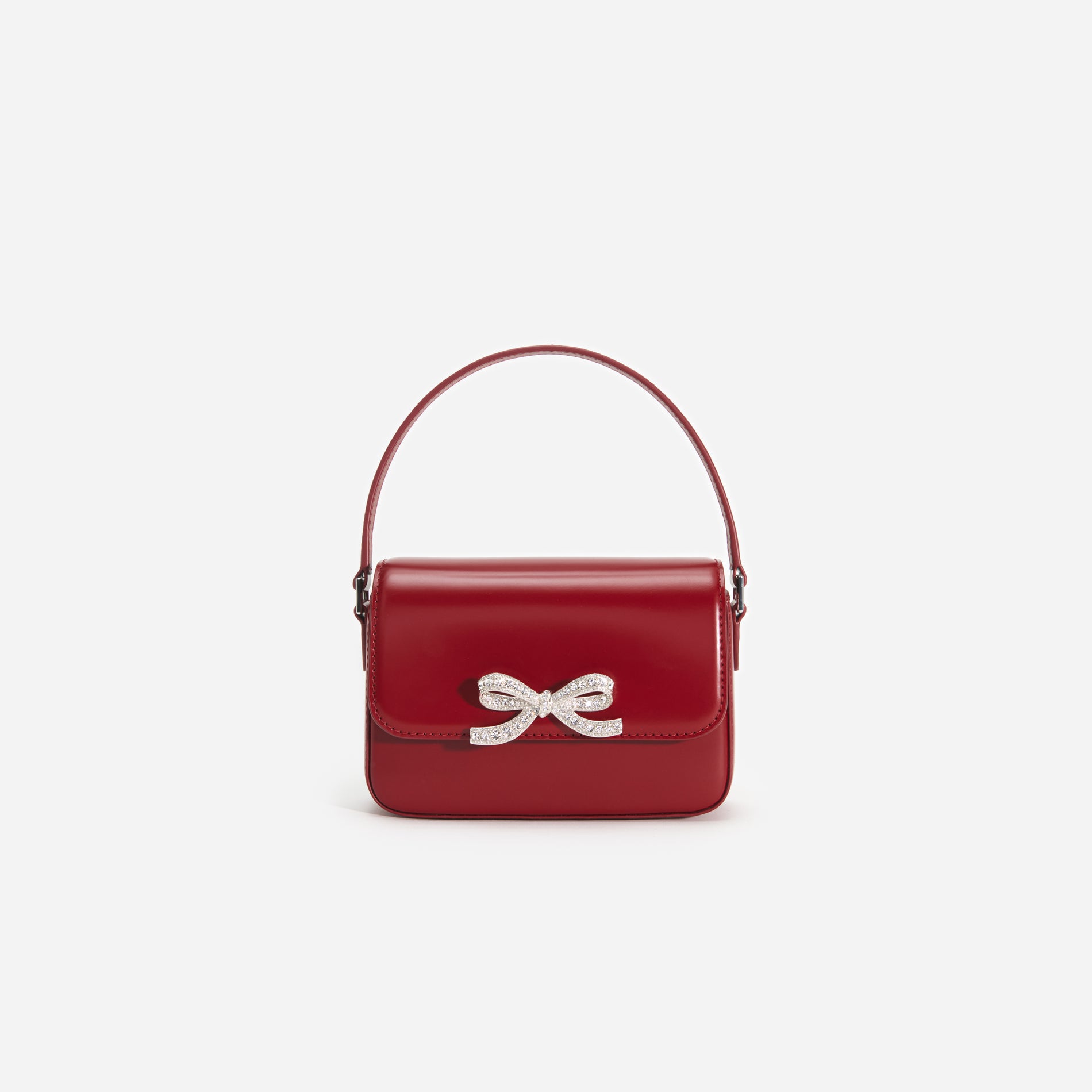 Burgundy Leather Micro Bag