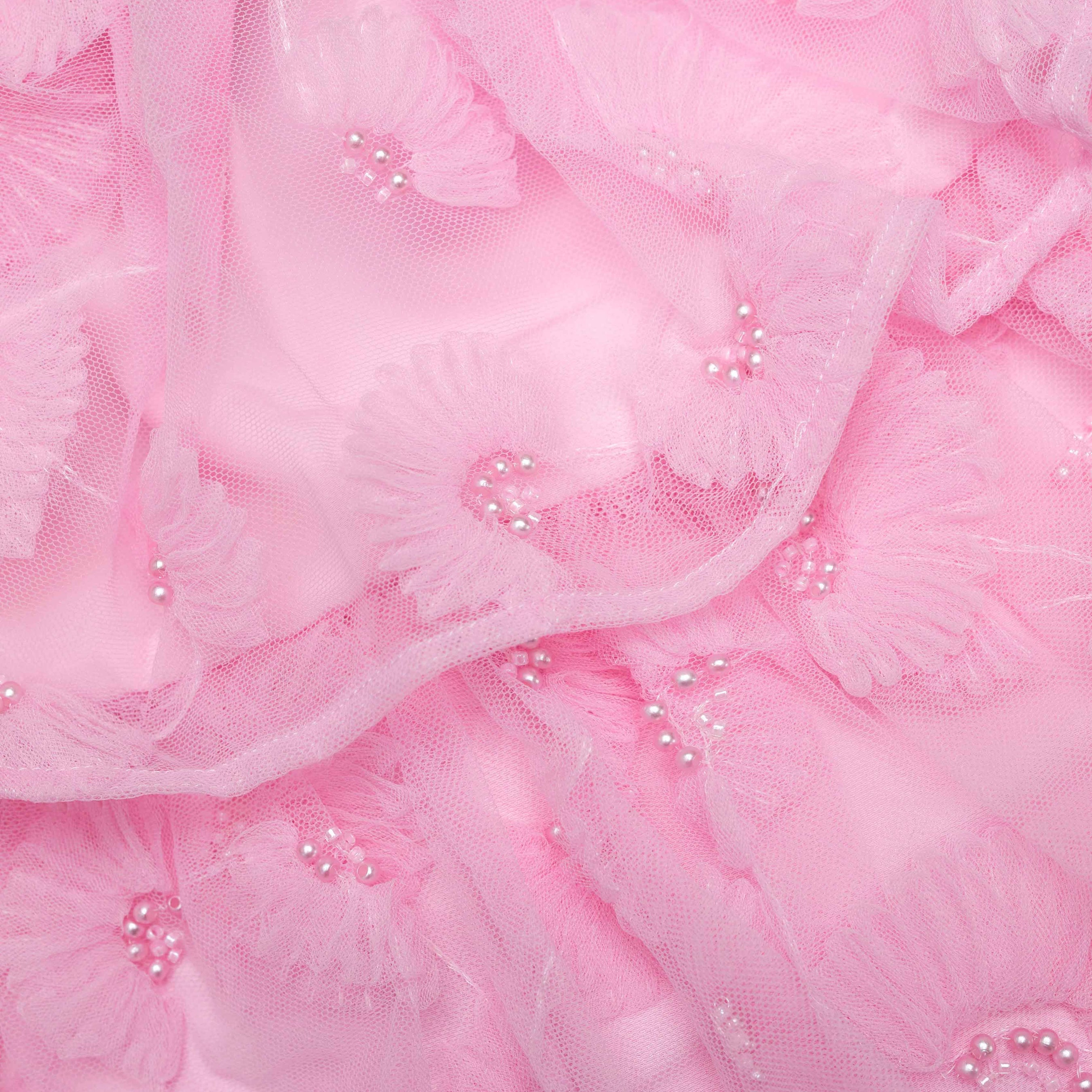 Pink Jersey And Tulle Dress