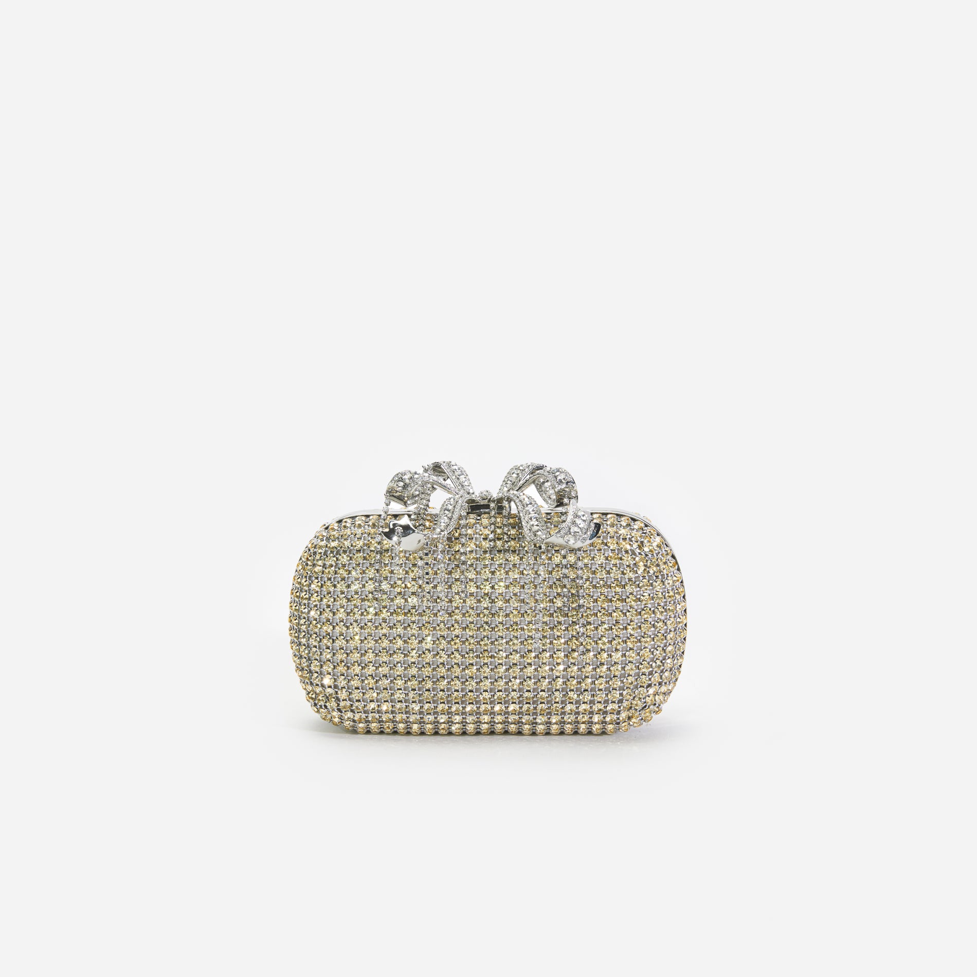 Champagne Chainmail Clutch Bag