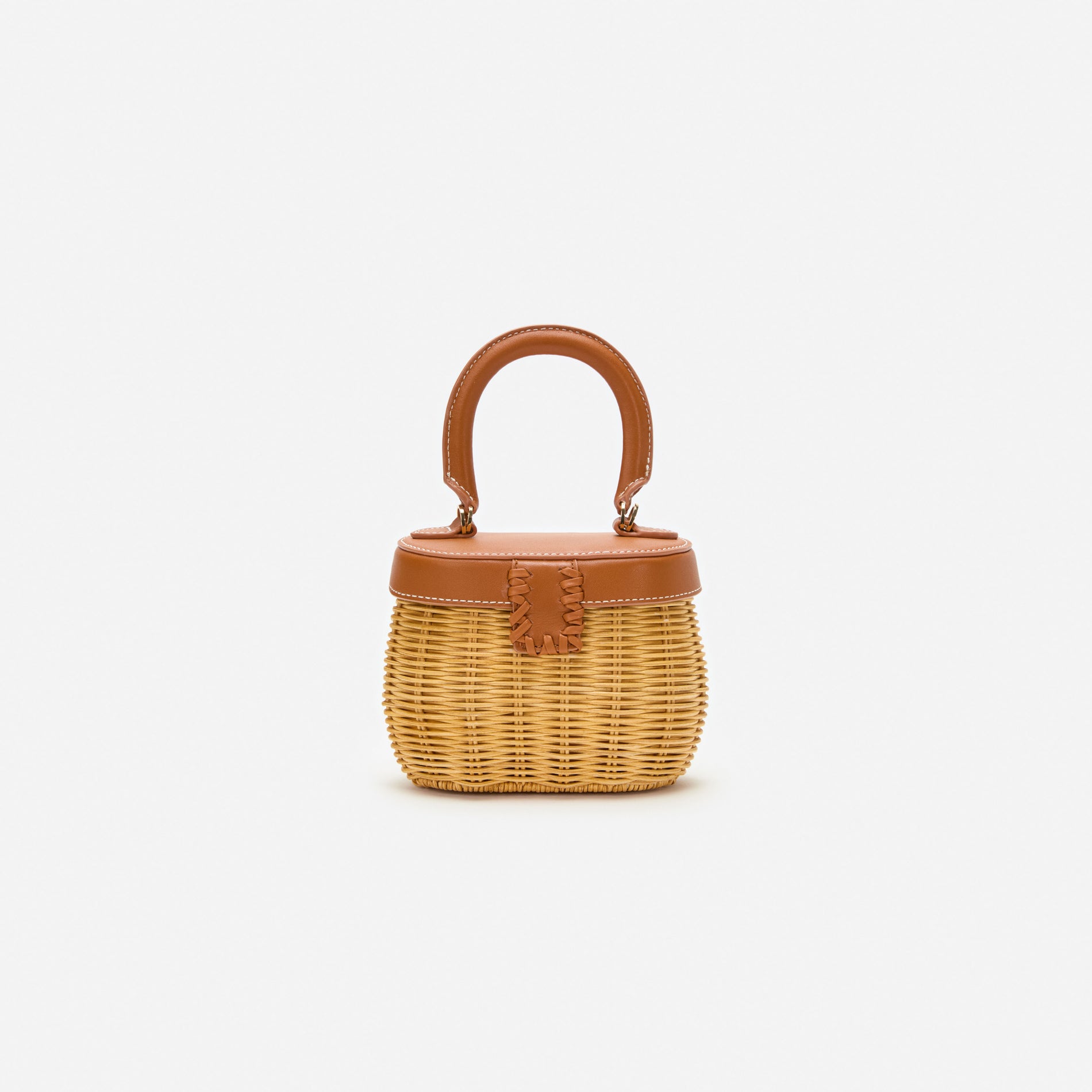 Rattan Bow Basket Bag