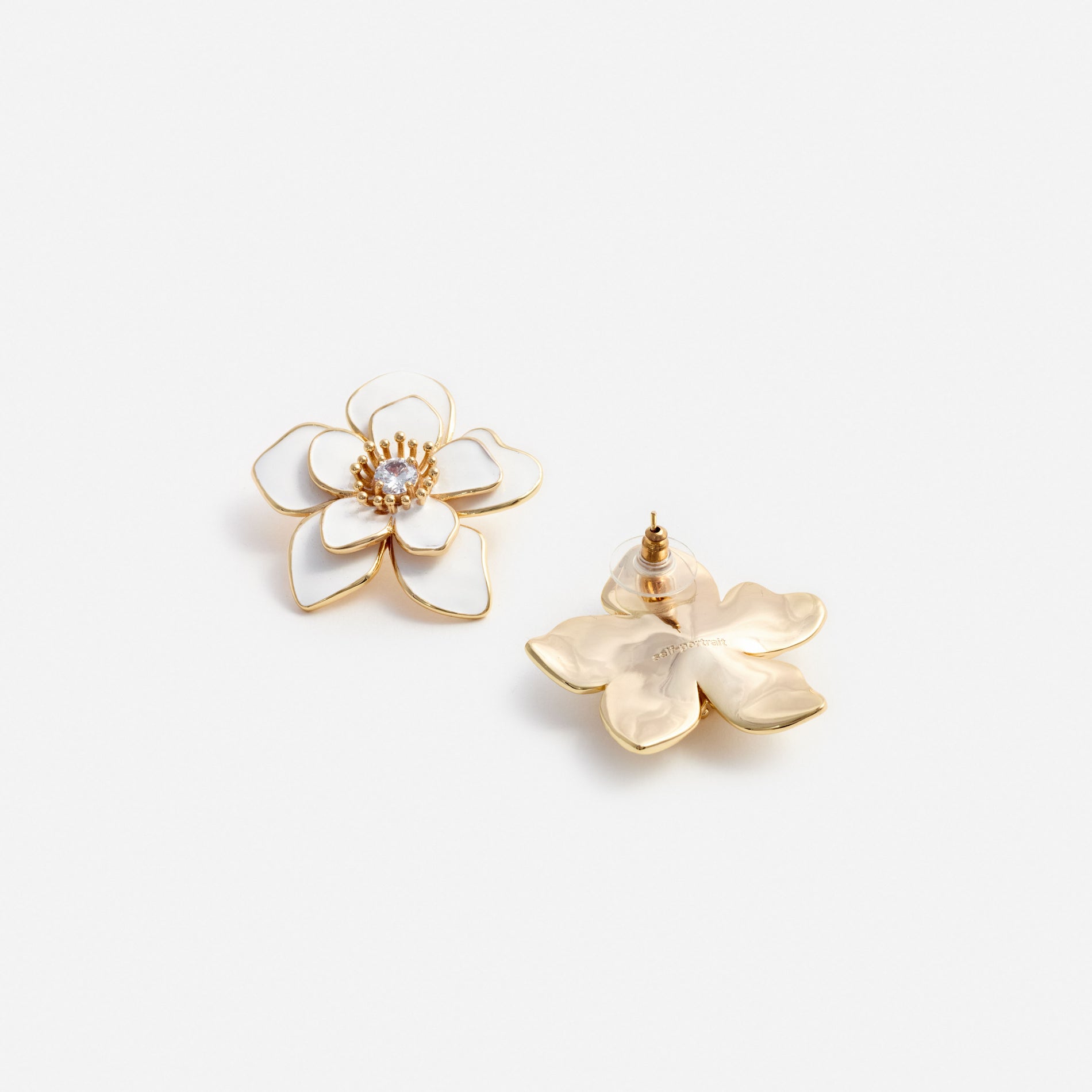 Enamel Flower Earrings