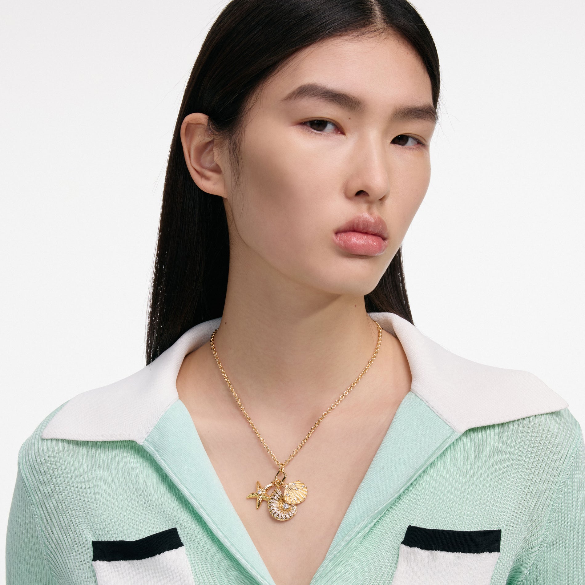 Gold Multi Charm Necklace