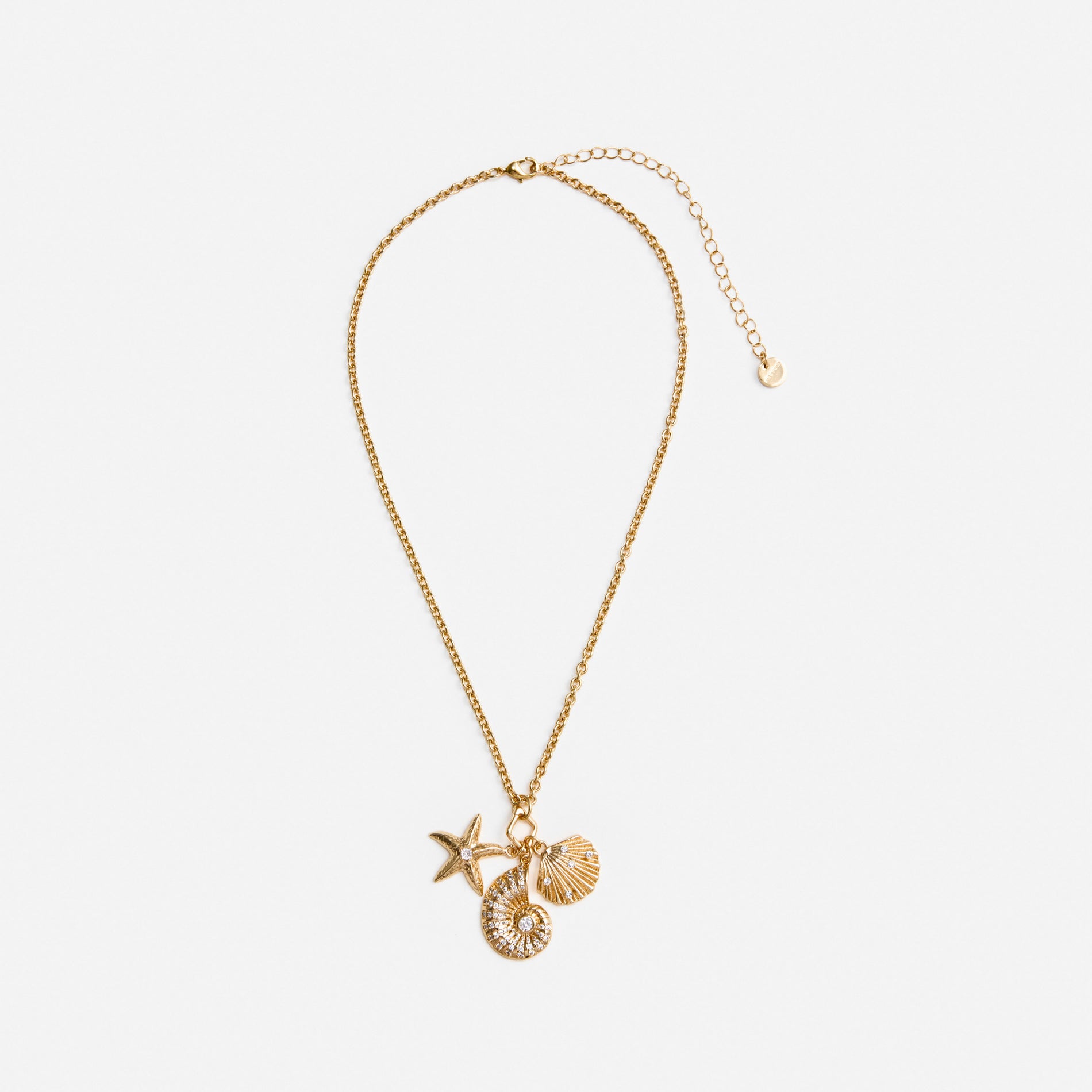 Gold Multi Charm Necklace