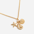 Gold Multi Charm Necklace