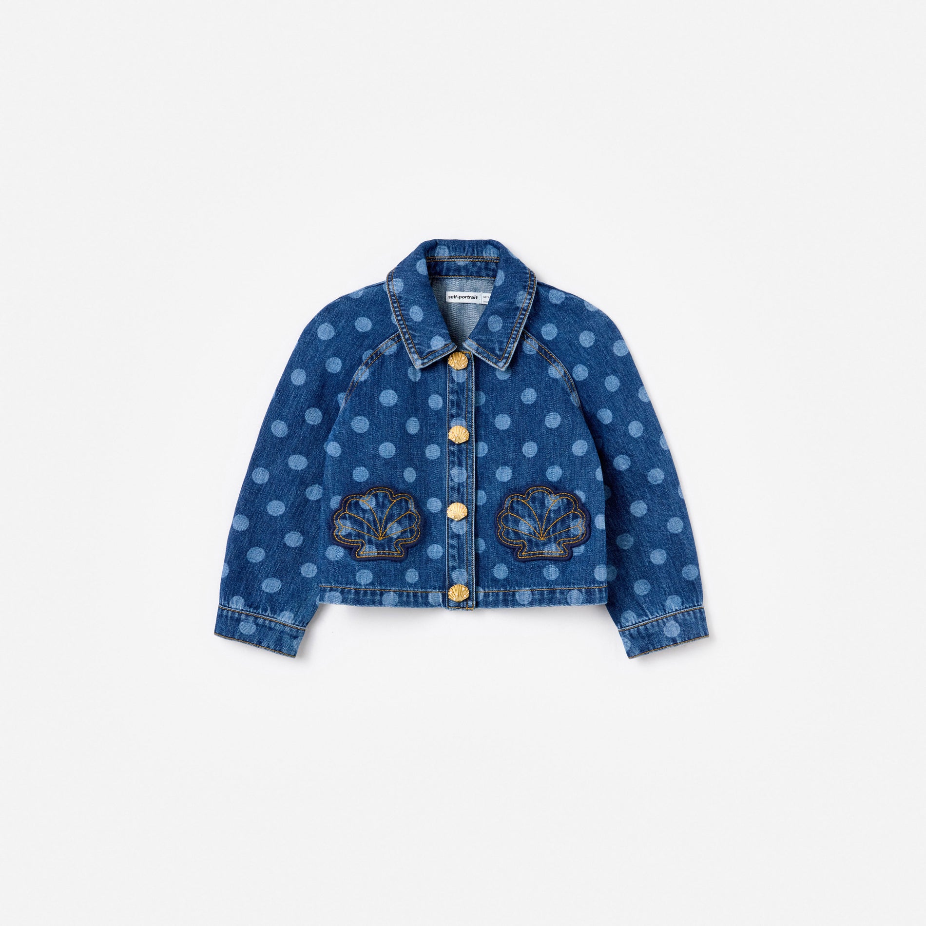 Polka Dot Denim Jacket