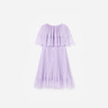 Lilac Chiffon Cape Dress