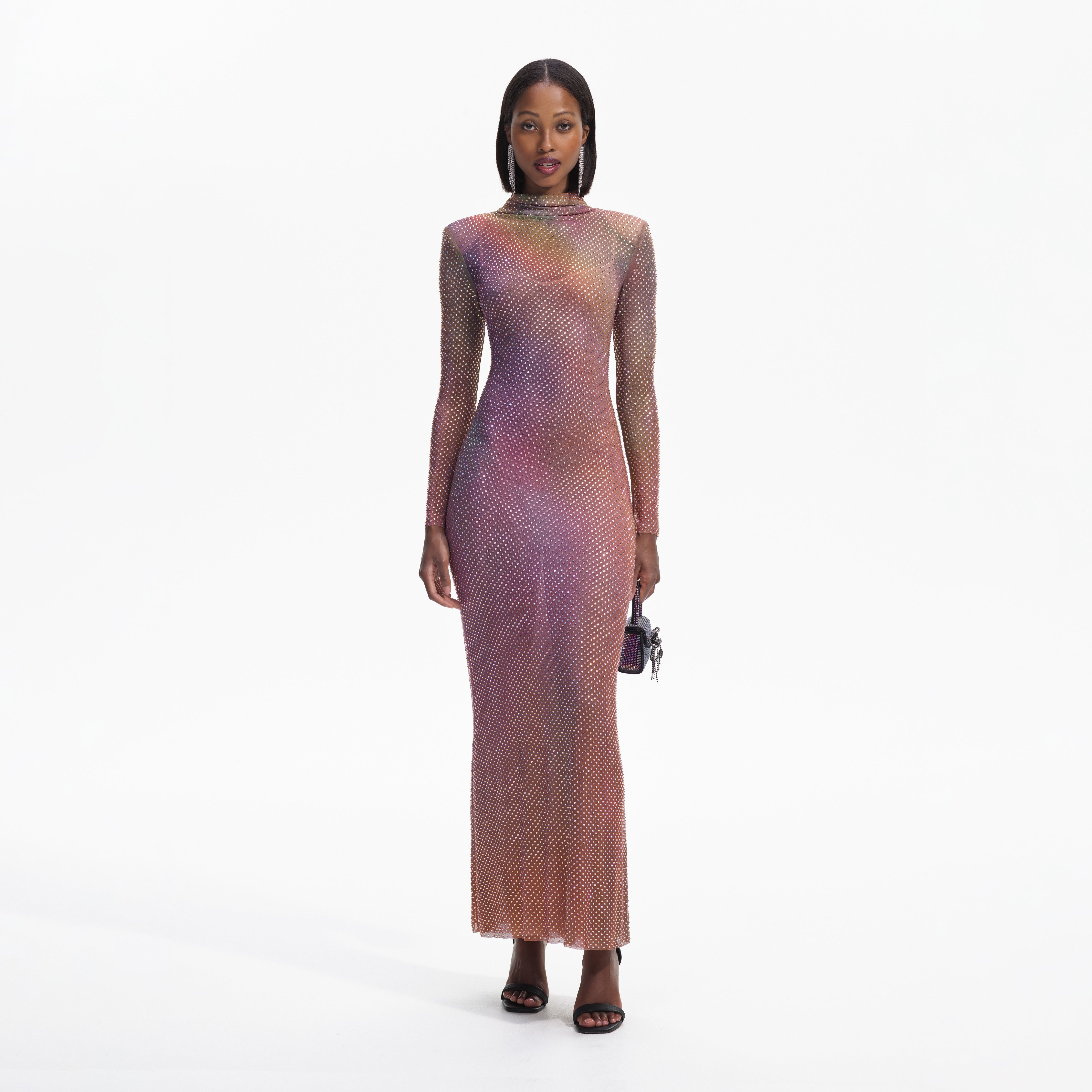 Iridescent on sale dress long