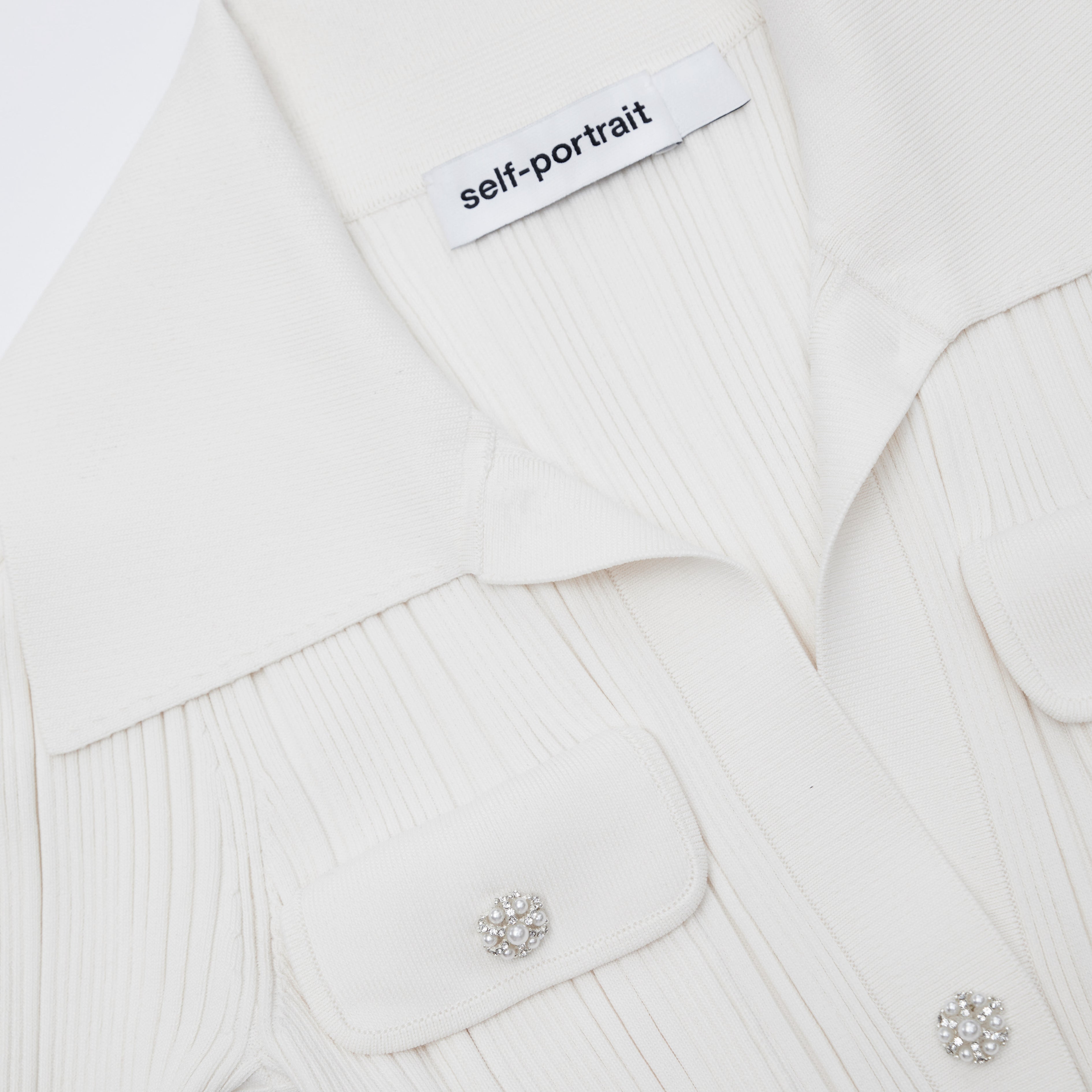 Cream Knit Midi Dress