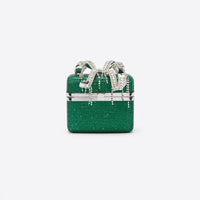 Green Rhinestone Vanity Case