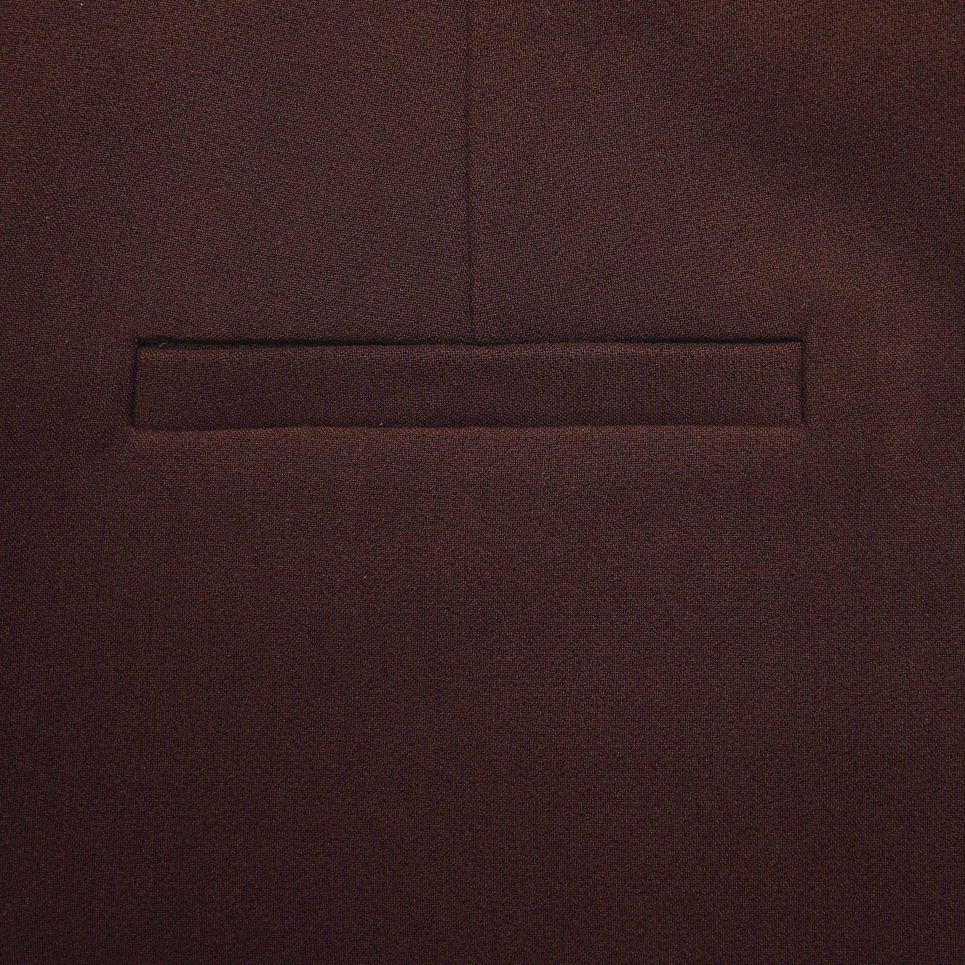 A close up of the fabric for the Brown Stretch Crepe Shorts