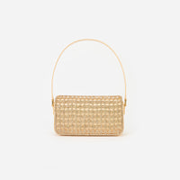 Gold Crystal Baguette Bag