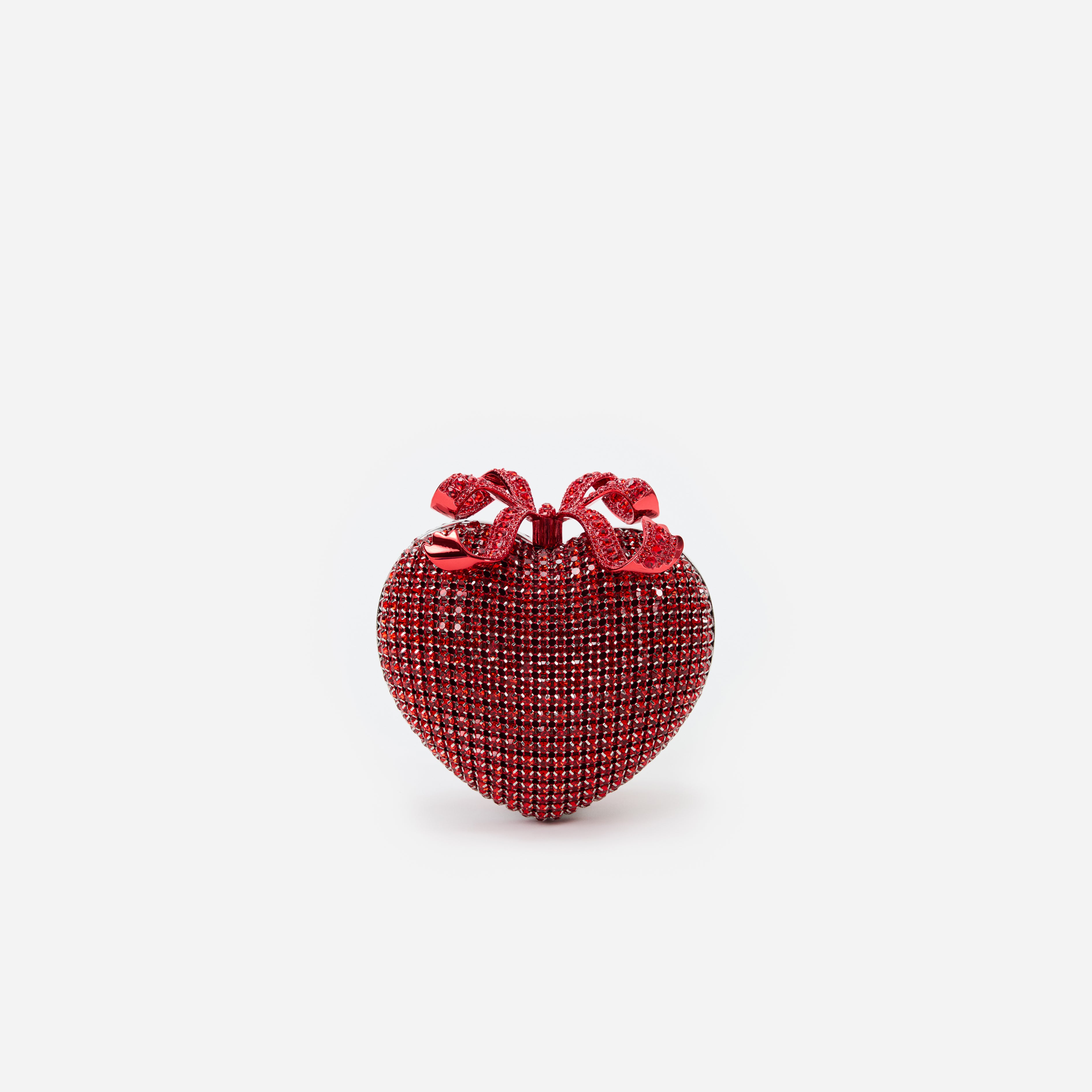 Red Crystal Heart Clutch