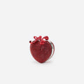 Red Crystal Heart Clutch