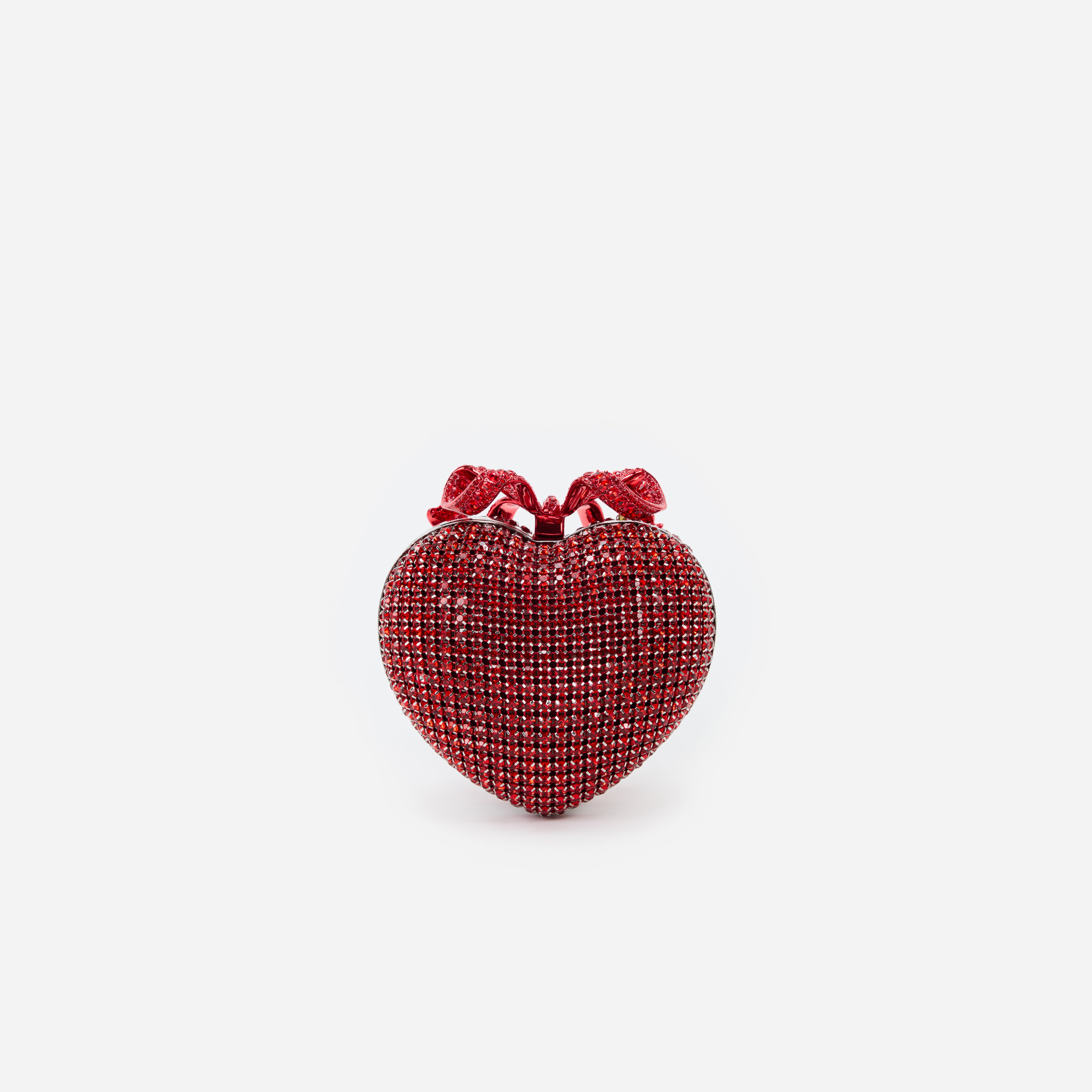 Red Crystal Heart Clutch