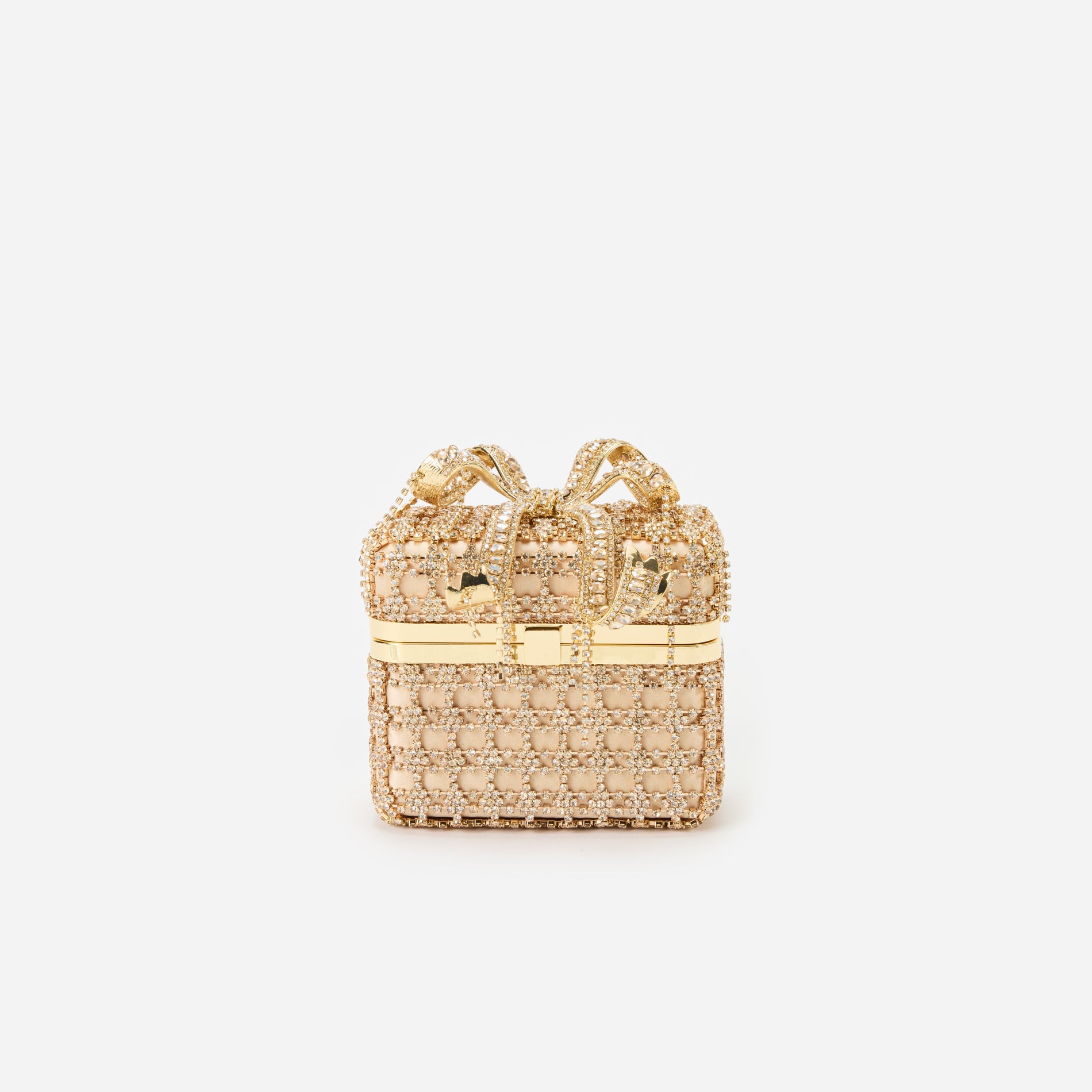 Gold Crystal Vanity Case