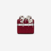 Burgundy Crystal Vanity Case