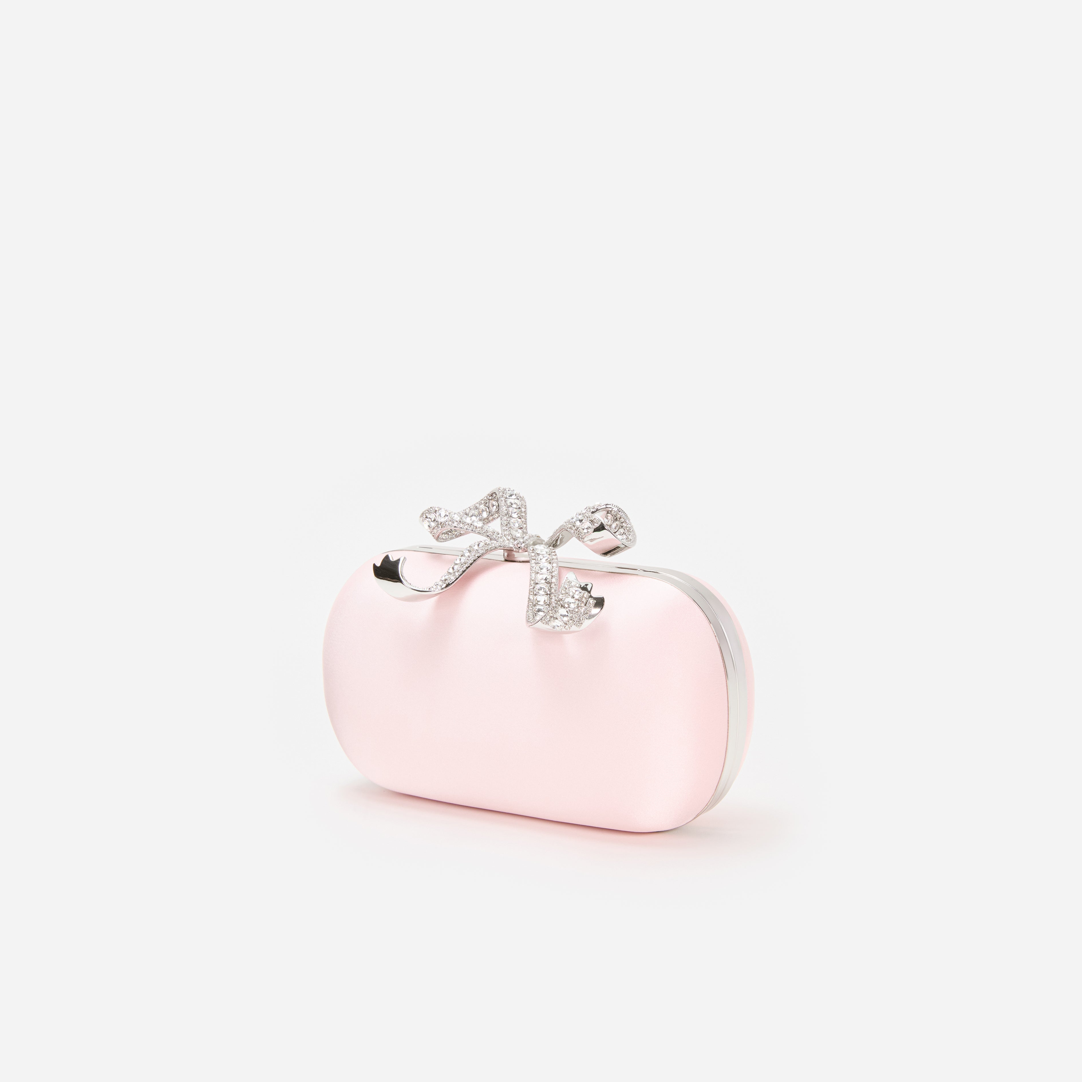 Pink Satin Clutch