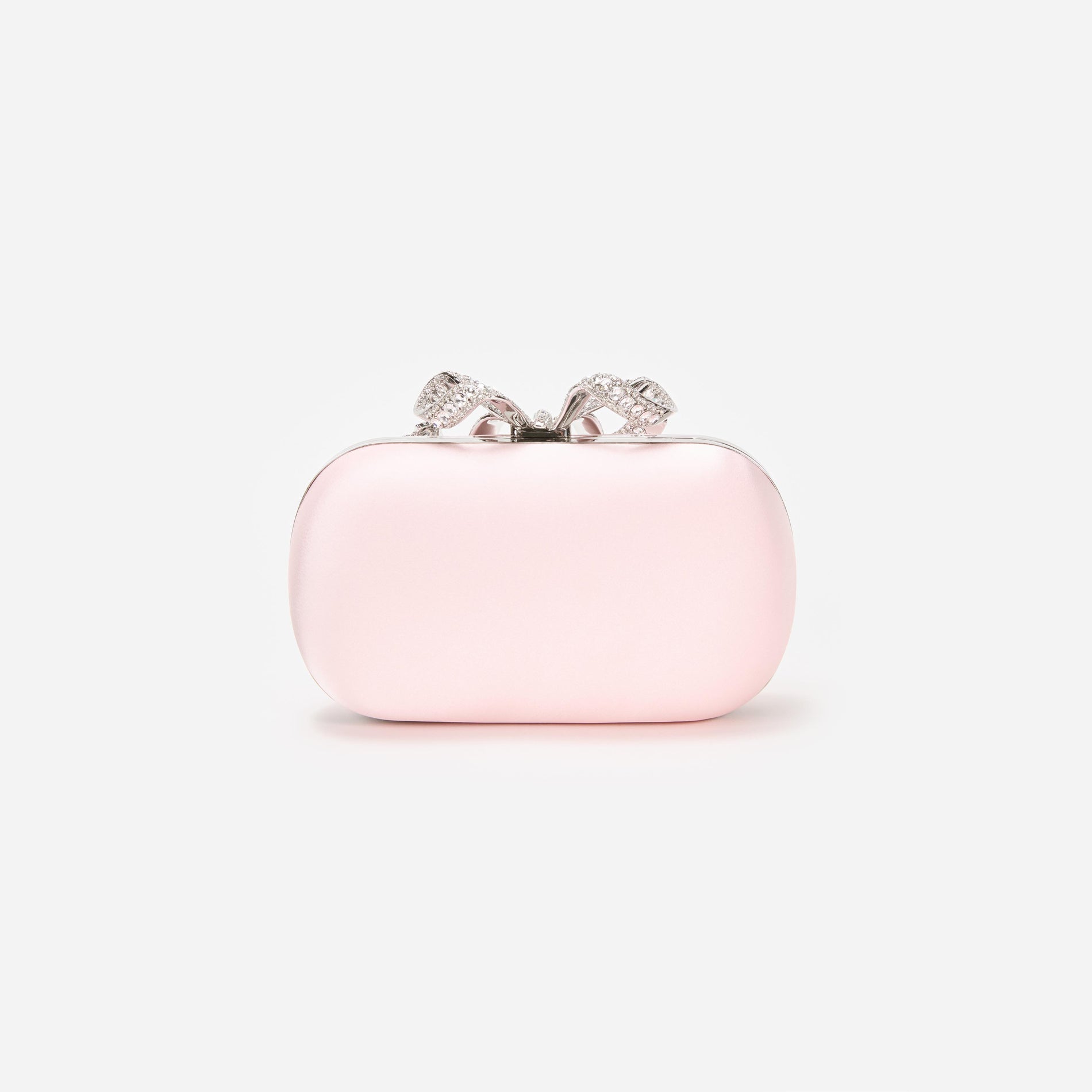 Pink Satin Clutch