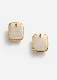 Mottled Gold Black Earrings