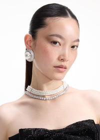 Pearl Diamante Necklace