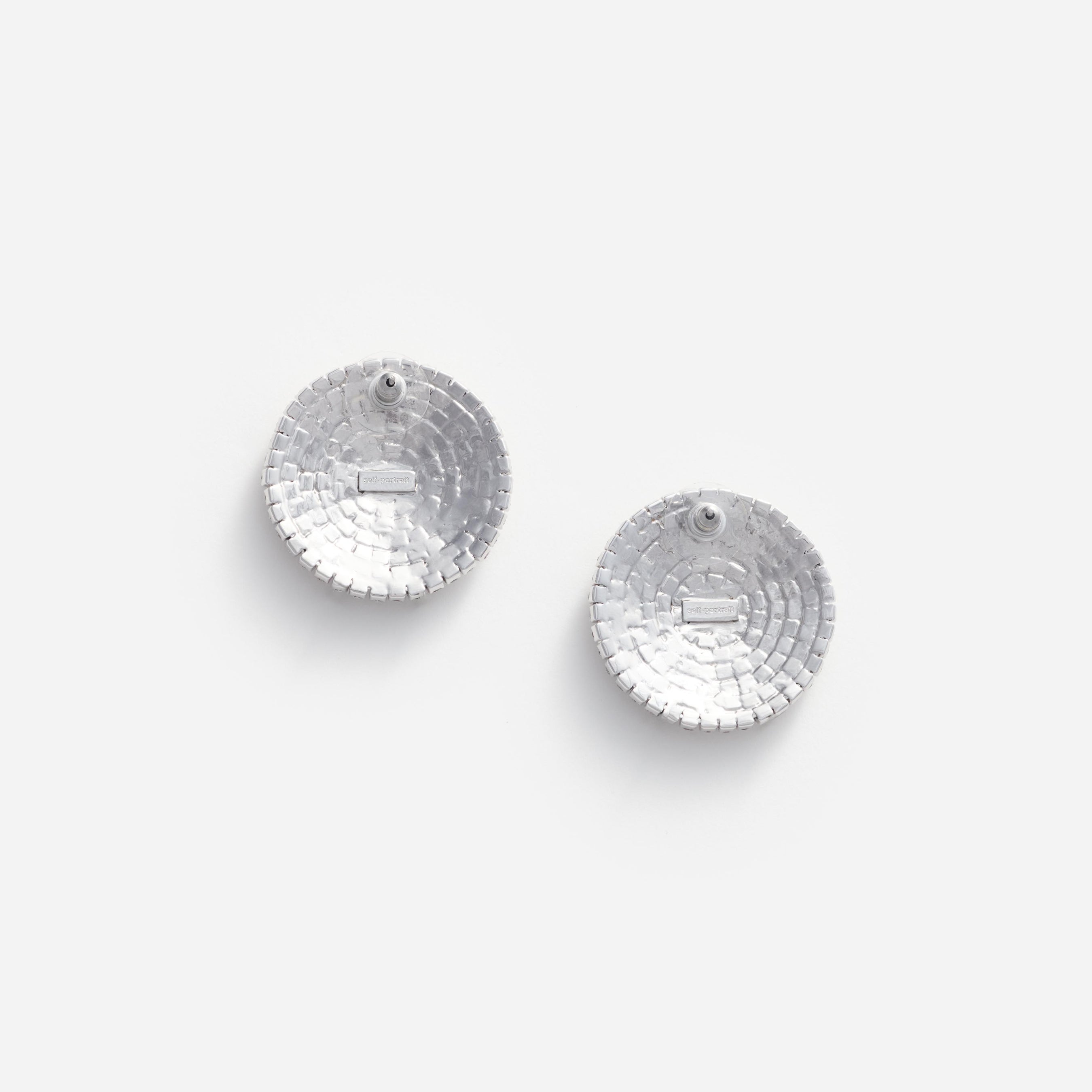 Large Round Crystal Earrings