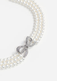 Pearl Bow Choker