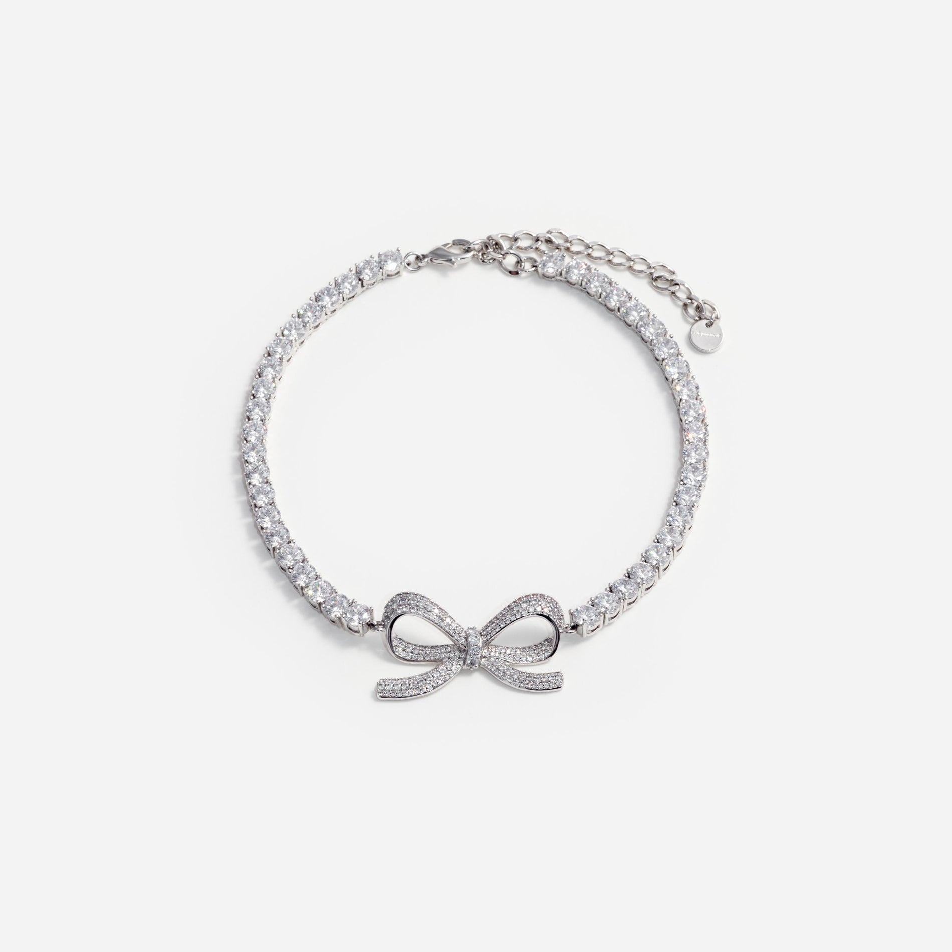 Diamante Bow Tennis Choker