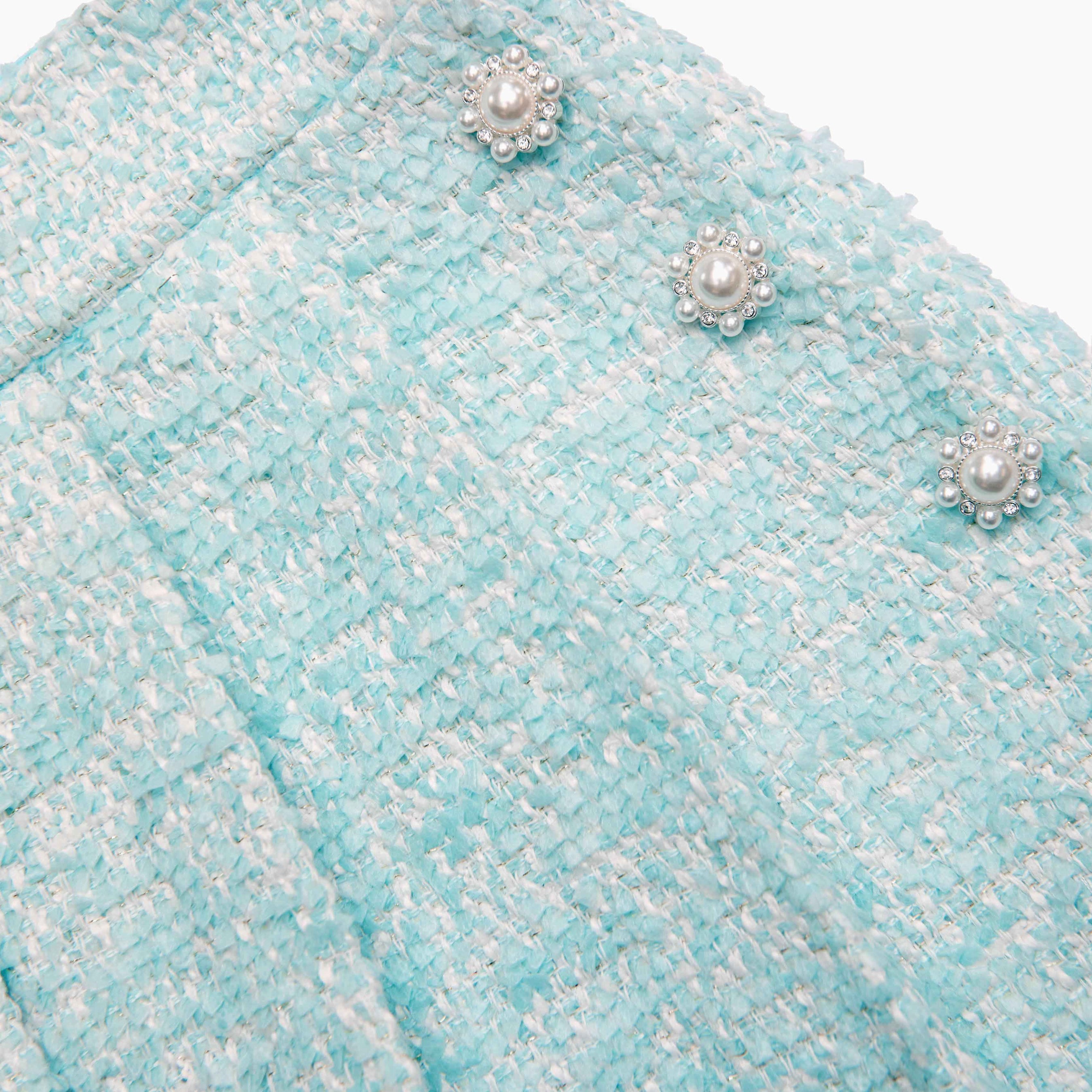 Blue Boucle Skirt