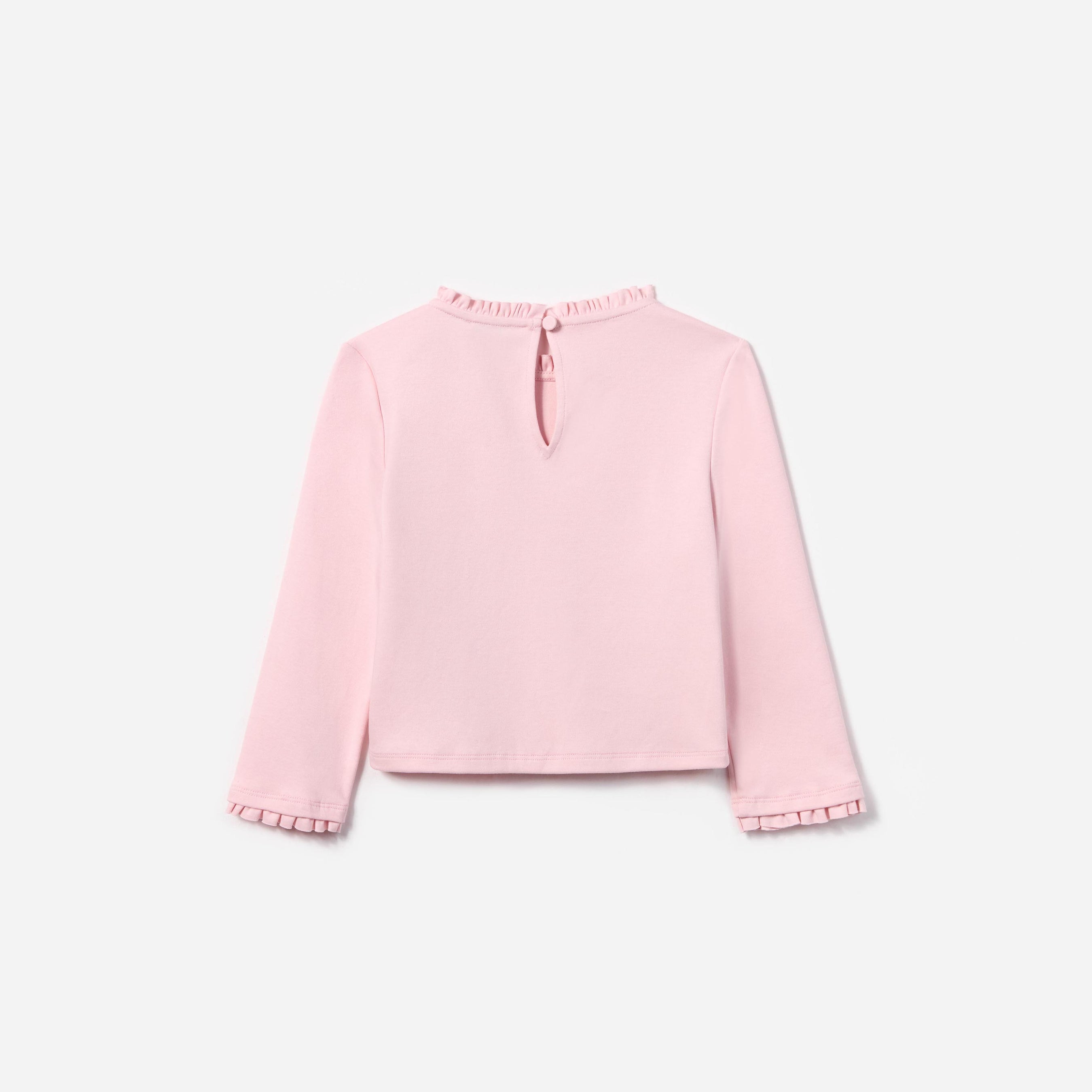 Pink Jersey Ruffle Heart Top