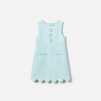 Mint Boucle Dress