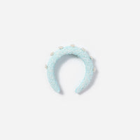 Mint Boucle 3D Flower Headband