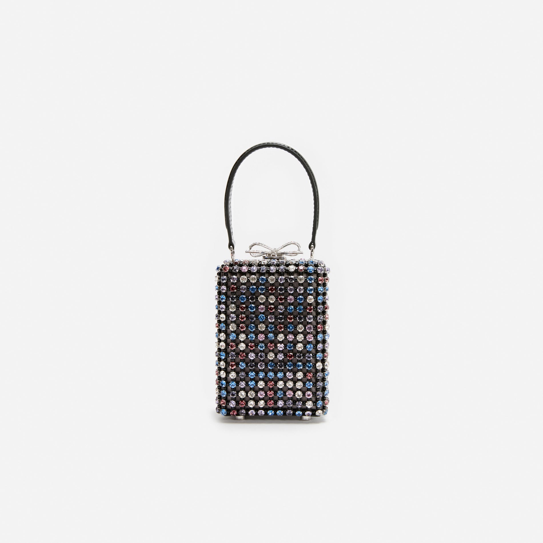 Multi Crystal Chainmail Micro Bag