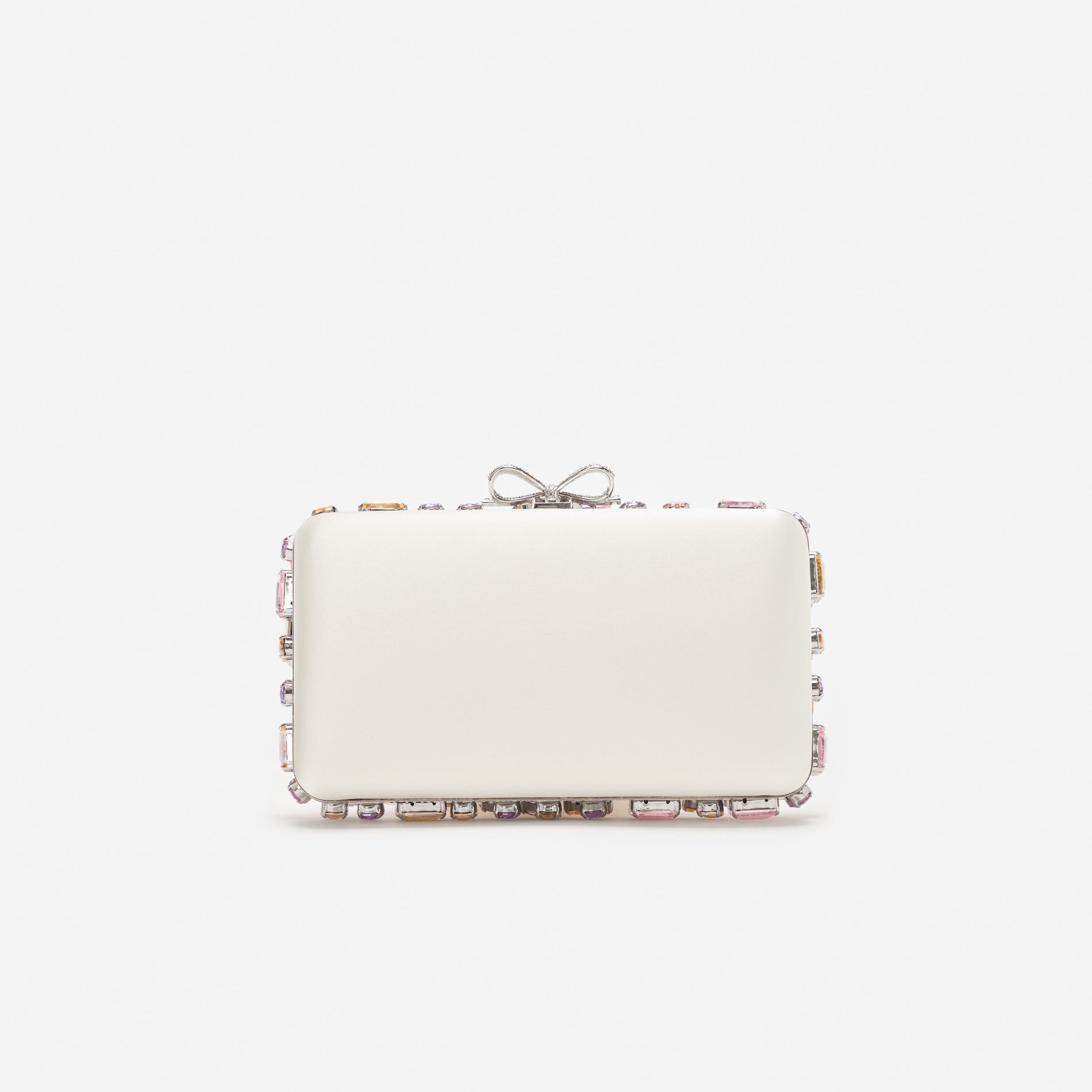 Multi Crystal Embellished Clutch Bag