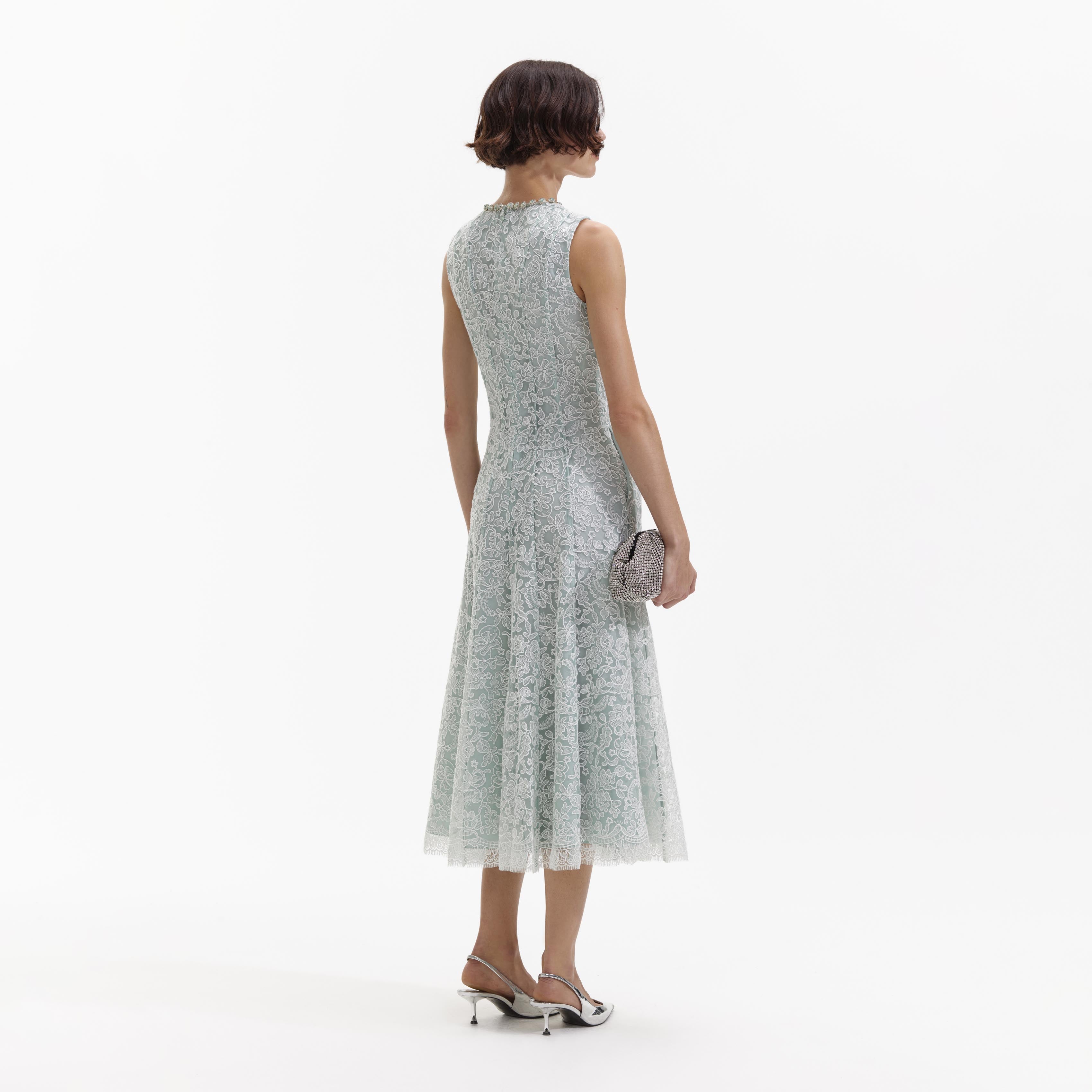 Grey lace dress for best sale wedding guest