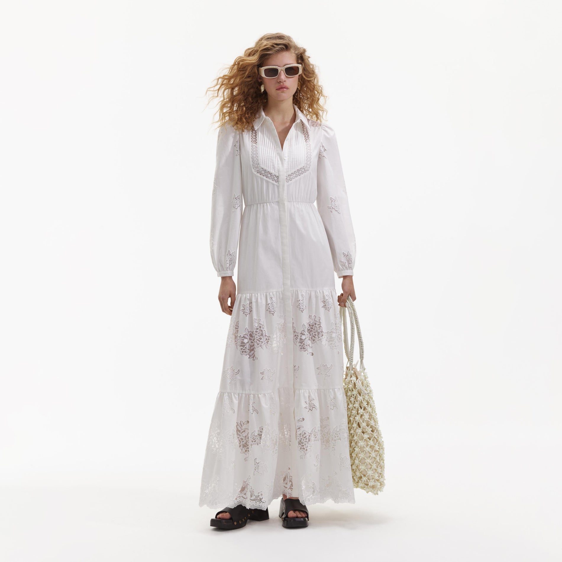 Delicate lace white dress, Icône, Shop Midi Dresses