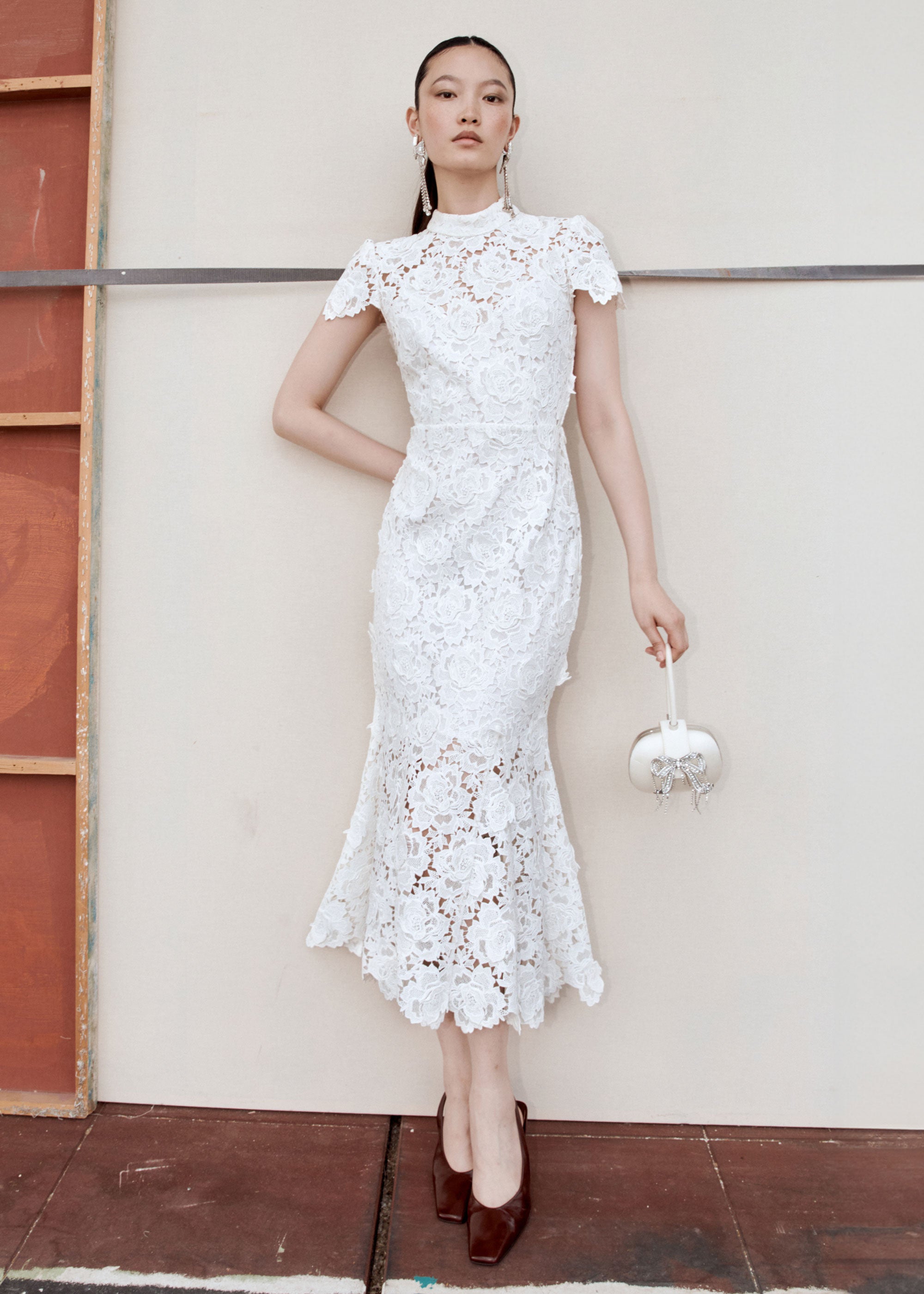 Outlet Self portrait white lace dress