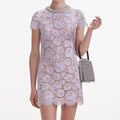 Lilac Lace Mini Dress