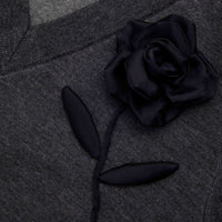 Charcoal Black Rose Jumper