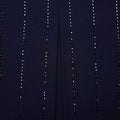 Navy Rhinestone Pinstripe Mini Skirt