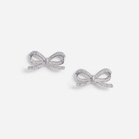 Crystal Bow Earrings