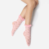 Pink Lace Socks